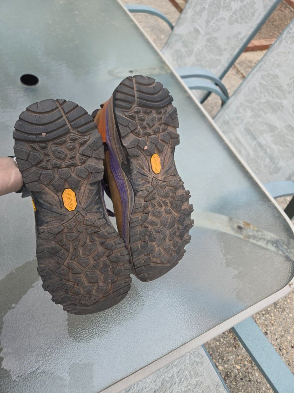 Merrell Crestbound GORE-TEX Waterproof Leather Hiking Boots Vibram Size 7 - Picture 8 of 9
